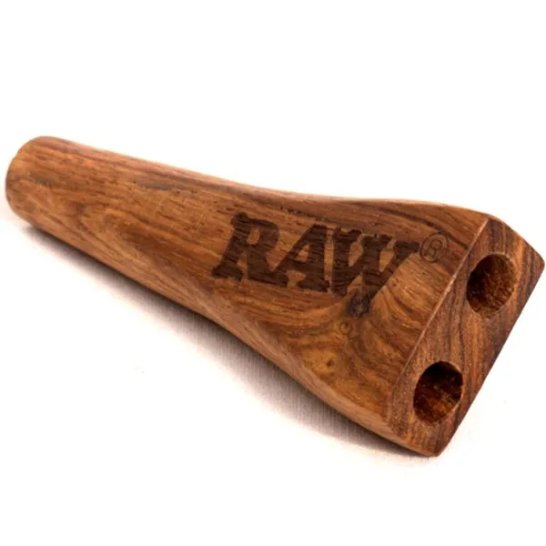 RAW Double Barrel bocchino legno 2 sigarette 80 mm