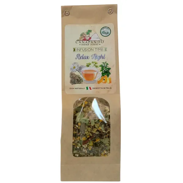 Canapando Relax Night tisana canapa 35g rilassante