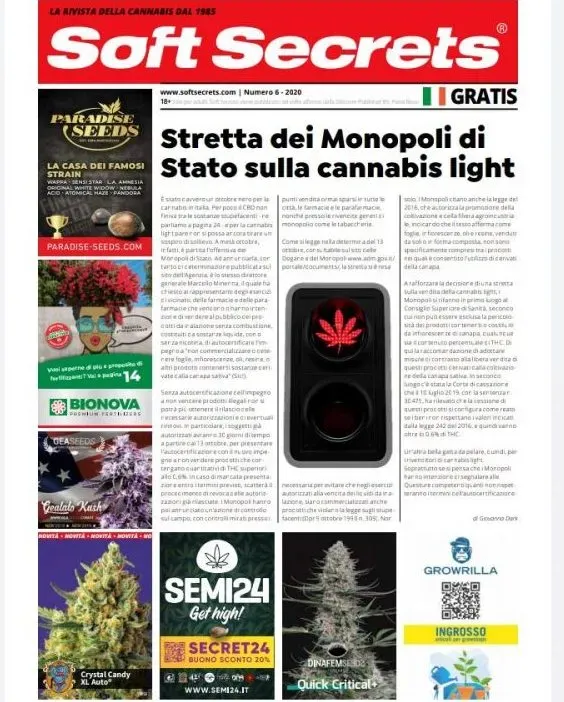 Soft Secrets rivista n.3 2020 da collezione