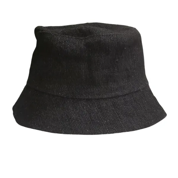 Hemp cappello alla pescatora in canapa nero