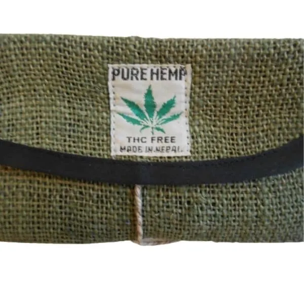 Pure Hemp Portatabacco in Canapa con Cordino