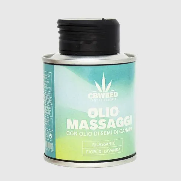 CBWEED Canapa Lavanda olio massaggi 100 ml rilassante