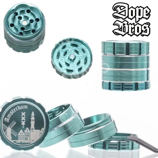 Dope Bros Amsterdam grinder 4 parti metallo 40mm