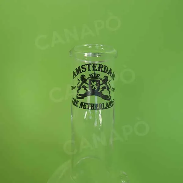 Bizzef Amsterdam Black bong vetro 18 cm ampolla