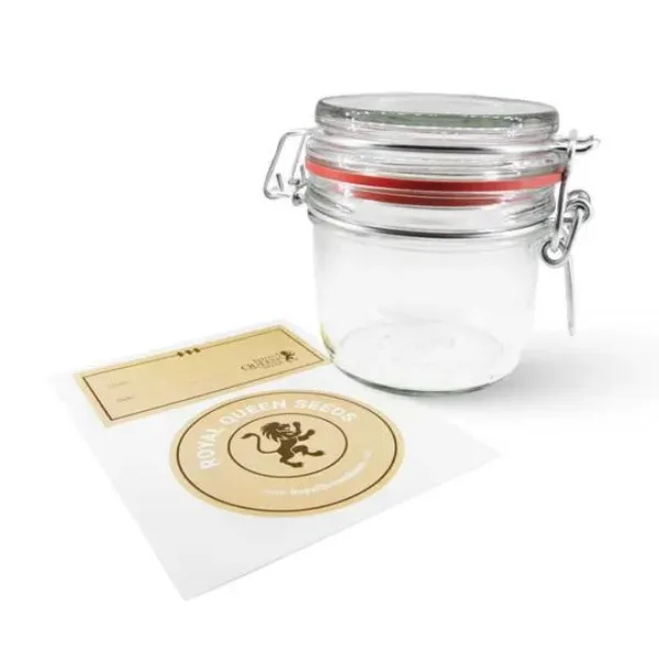 Royal Queen Seeds Glass Herb Jar barattolo vetro 400 ml ermetico