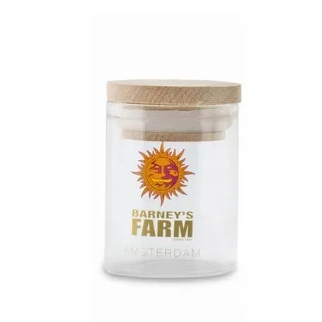 Barney's Farm Glass Jar Medium barattolo vetro con logo