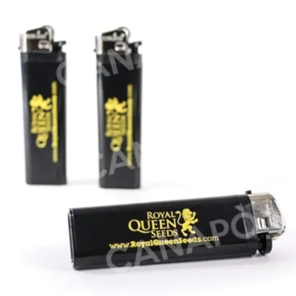 Royal Queen Seeds accendino a pietra nero ricaricabile
