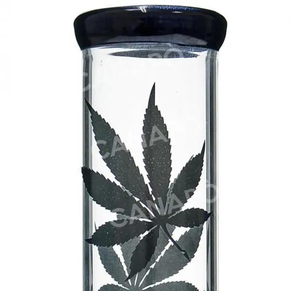 Multi Leaf Hangover Black Edition bong in vetro 30 cm