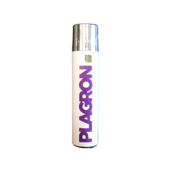 Clipper Plagron accendino ricaricabile nero logo bianco