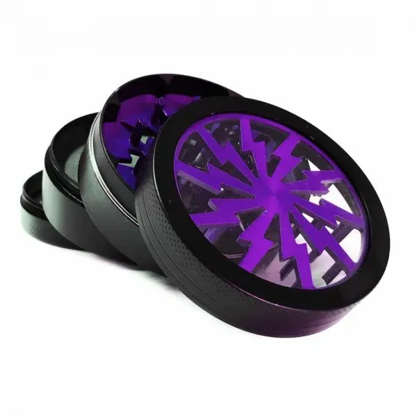 Storm Big grinder alluminio 4 parti 63 mm nero viola