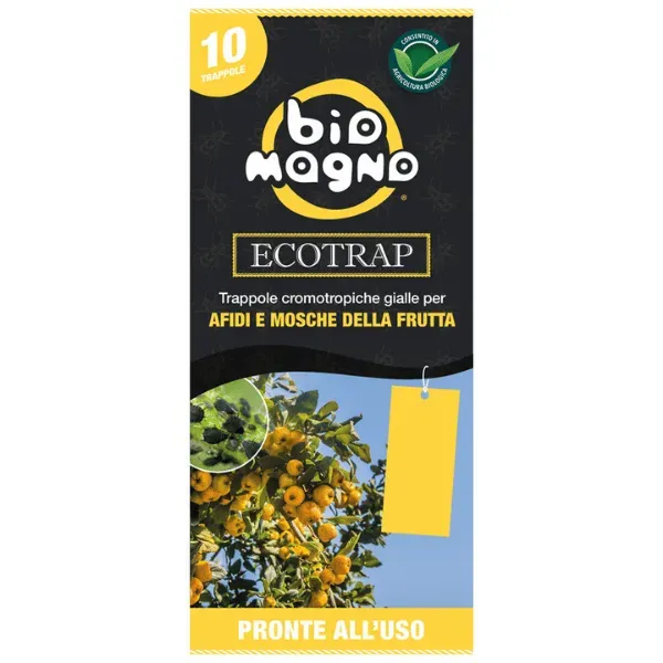 Bio Magno Ecotrap trappole gialle cromotropiche 10 pezzi