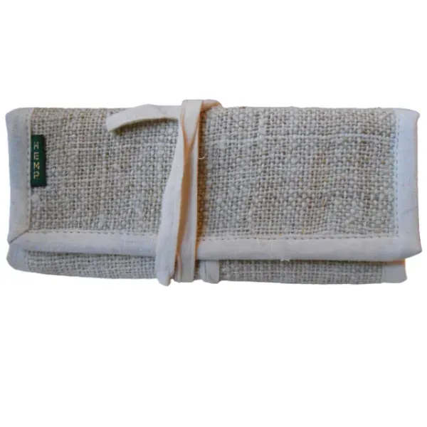 HEMP portatabacco canapa e cotone 17x7,5 cm naturale