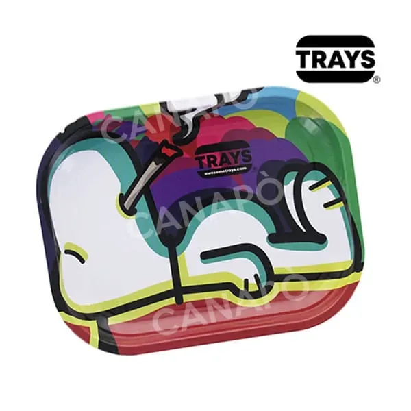 TRAYS Snoopy vassoio per rollare in alluminio 18x14 cm