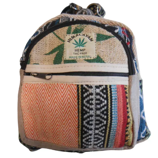 Himalayan zaino canapa piccolo foglia multicolor 23 cm
