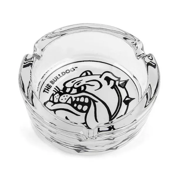 The Bulldog Amsterdam White Glass posacenere vetro bianco