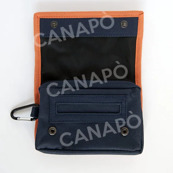 Pinch portatabacco tessuto canvas astuccio zip