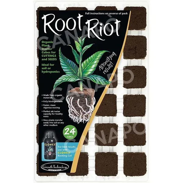 Root Riot cubetti radicanti 24 cubi organici biodegradabili