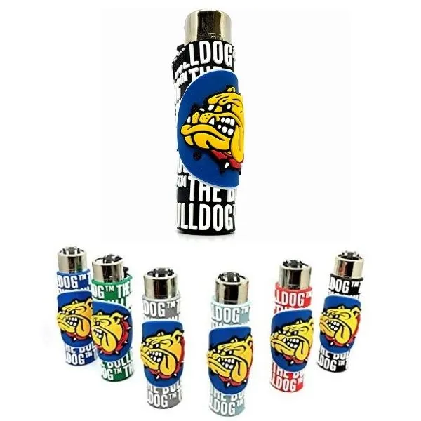 Clipper Large The Bulldog accendino cover gomma 1 pz