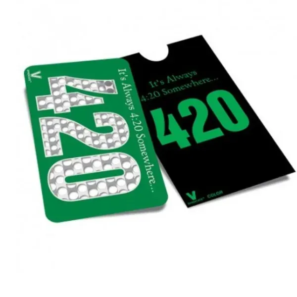 V Syndicate Grinder Card 420 grinder card metallo
