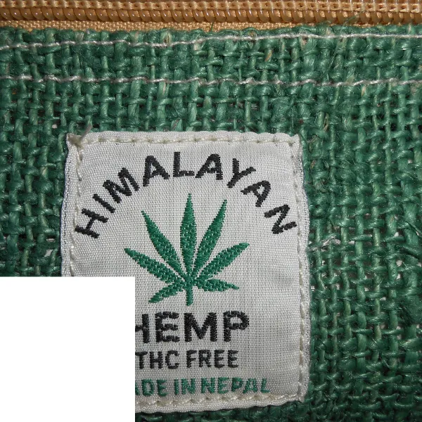 Himalayan Marsupio canapa verde 3 tasche