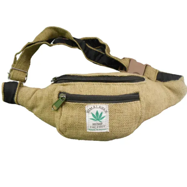 Himalayan Marsupio in Canapa Kaki 30x15x10 cm Resistente