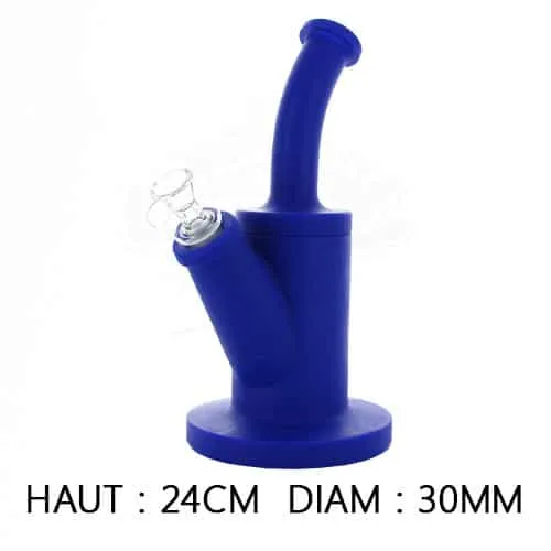 Canapo SG006 bong in silicone e vetro 24 cm antiscivolo