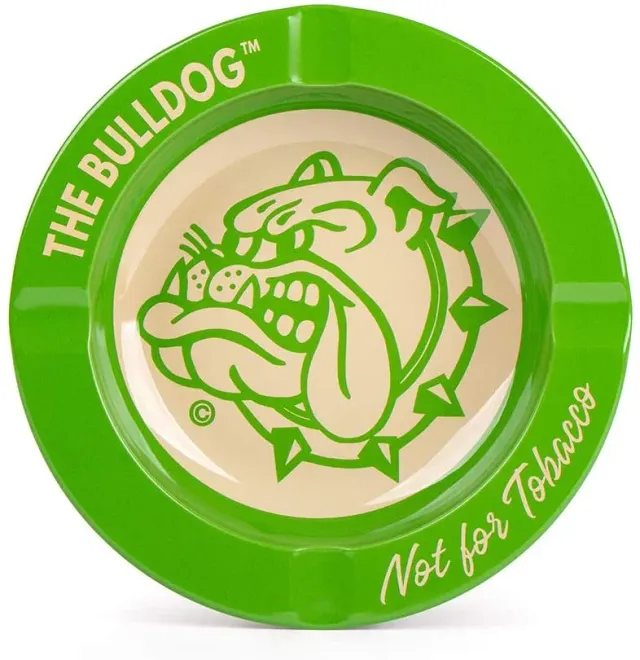 The Bulldog Tin Ashtray posacenere alluminio verde 12 cm