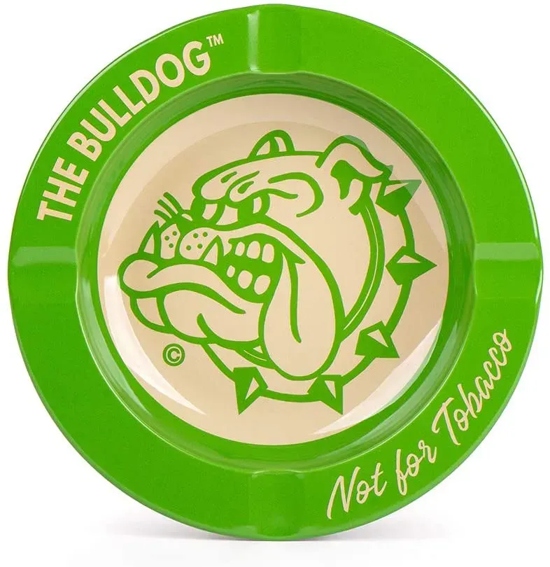 The Bulldog Tin Ashtray posacenere alluminio verde 12 cm