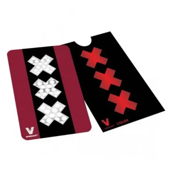 V Syndicate Amsterdam XXX grinder card metallo rossa
