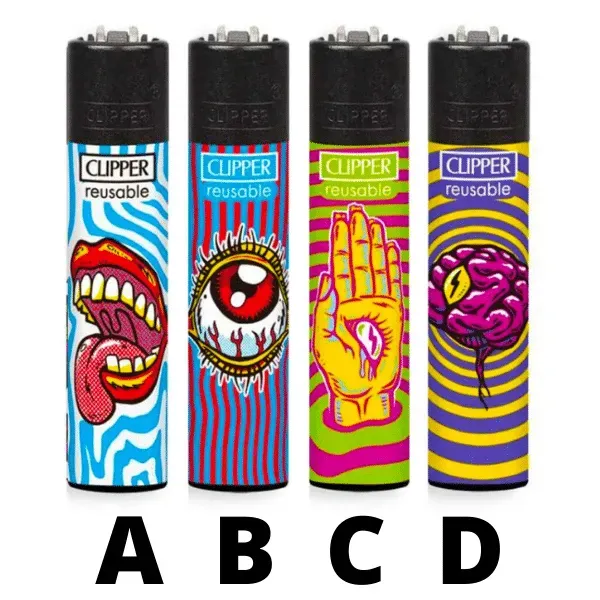Clipper Hippiedelic Accendino Ricaricabile Fantasia