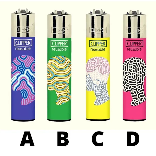 Clipper In My Mind Large accendino ricaricabile grafica assortita