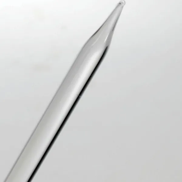 Black Leaf Oil dabber in vetro bianco 15 cm borosilicato