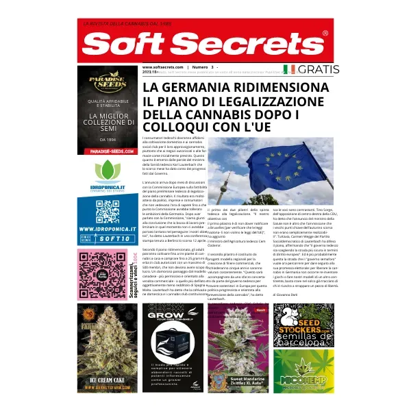 Soft Secrets rivista cannabis numero 3 2023