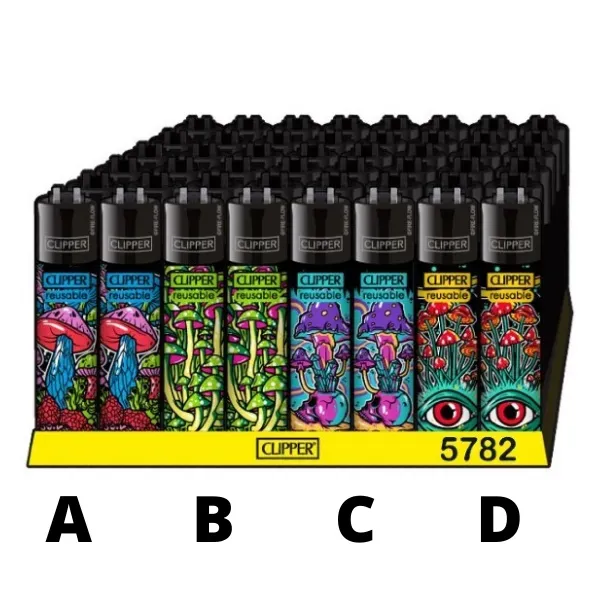 Clipper Shrooms accendino ricaricabile 1 pezzo