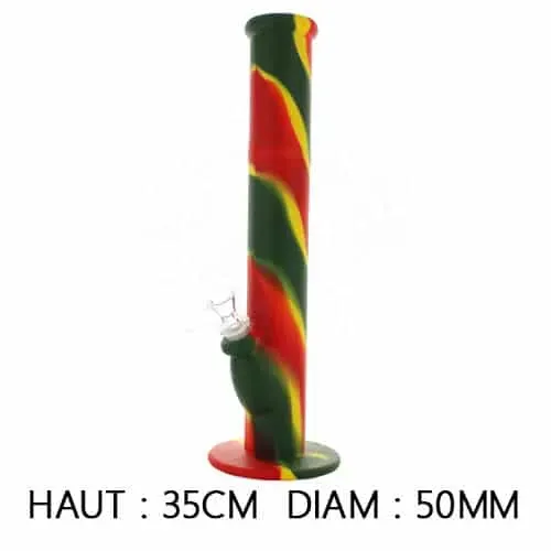 Canapo Rasta SG004 Bong in Silicone 35cm Braciere Vetro