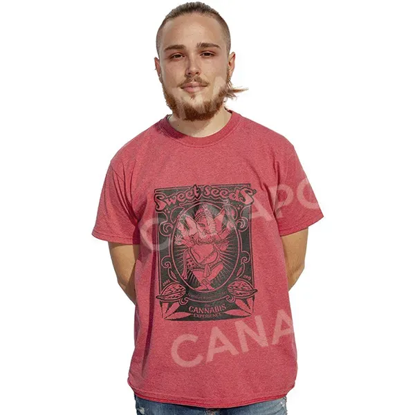 Sweet Seeds T-Shirt Uomo Ganesh Rossa L