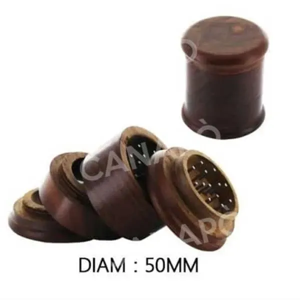Grinder legno 4 parti 50mm metallo con setaccio polline