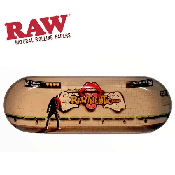 Raw Skate Tray Deck vassoio skate Graffiti 2 metallo