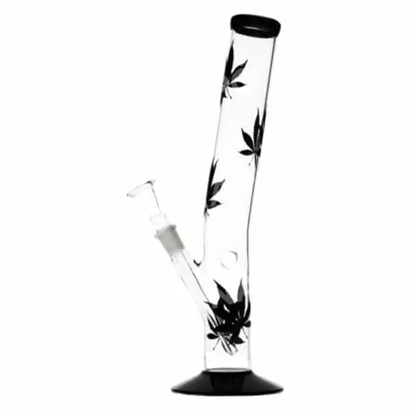 Multi Leaf Hangover Black Edition bong in vetro 30 cm