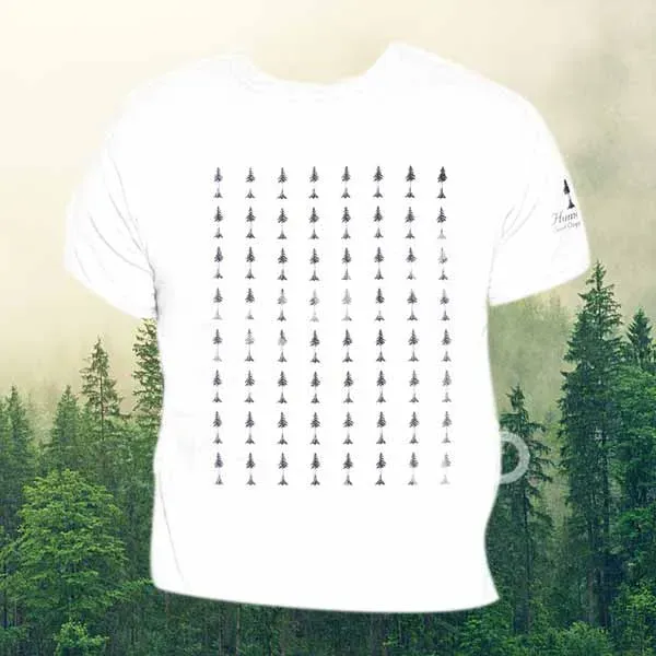Humboldt maglietta uomo bianca logo sequoie cotone taglia M