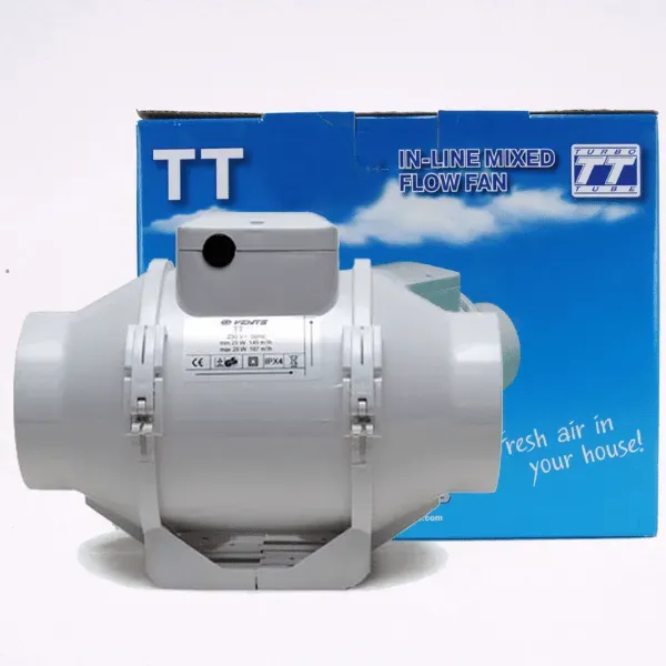 Vents TT125 Estrattore Grow 125mm 220-280 m3/h 2 Vel