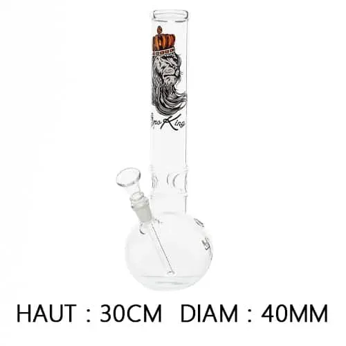SmoKing bong in vetro 30cm leone