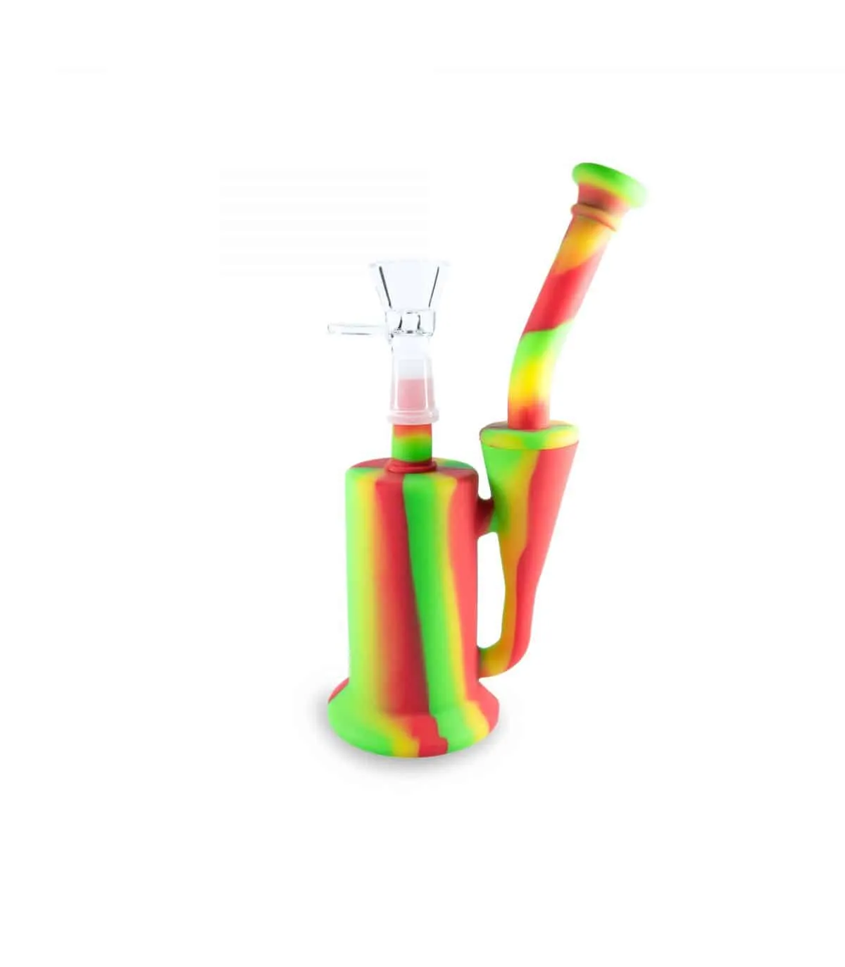Qnubu 2 in 1 bong silicone 20cm erbe ed estratti