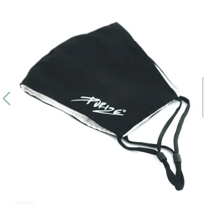 Purize mascherina cotone nera leggera