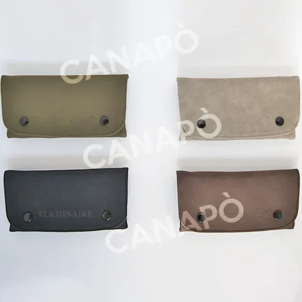 Flaminaire Fox Portatabacco Double Gommato con Zip