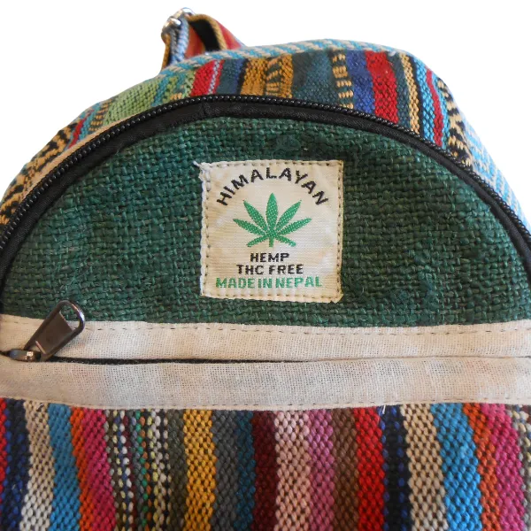 Himalayan Mini zaino canapa multicolor 23x20 cm