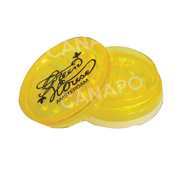 Greenhouse Seeds grinder plastica giallo 6cm 2 parti