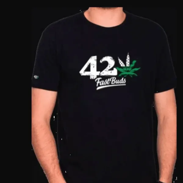 Fast Buds 420 maglietta nera cotone uomo taglia M