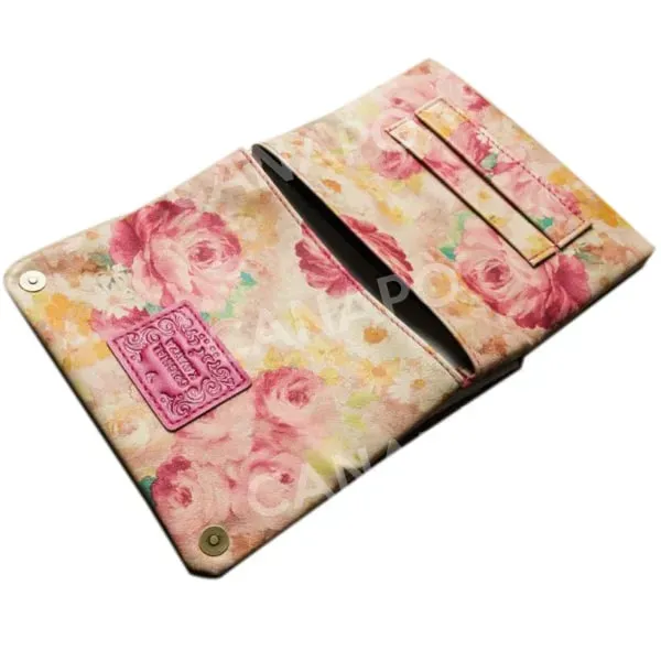 Kavatza Summer Flower portatabacco ecopelle rosa 40g