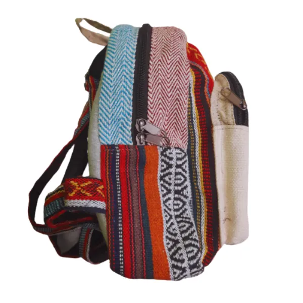 Himalayan zaino piccolo canapa tie dye modello B